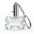Dog bone crystal LED keychain