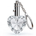 Heart crystal LED keychain