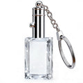 Rectangle crystal LED keychain