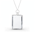 Personalized 3D Photo Crystal Necklace – Rectangle